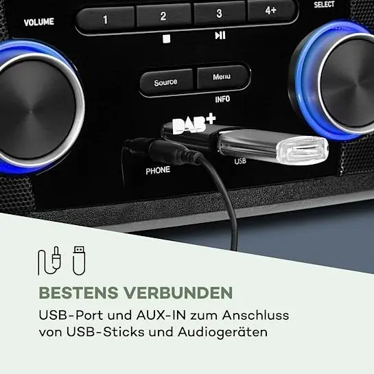 Акустична стереосистема Auna Stockton Micro 20 Вт (10034517) - фото 2