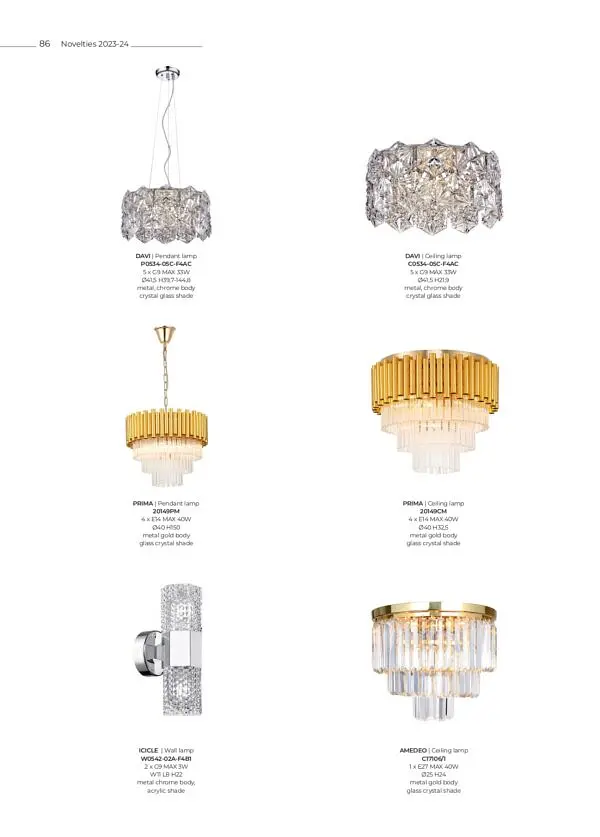 Люстра DAVI P0534-05C-F4AC Zuma Line - фото 2