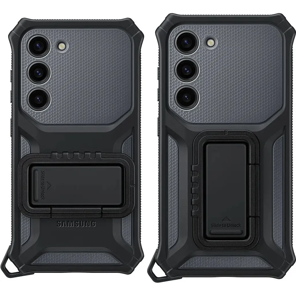 Оригинальный противоударный чехол Samsung для Galaxy S23 Plus (6.6") Rugged Gadget Case EF-RS916CBEGRU Titan - фото 8