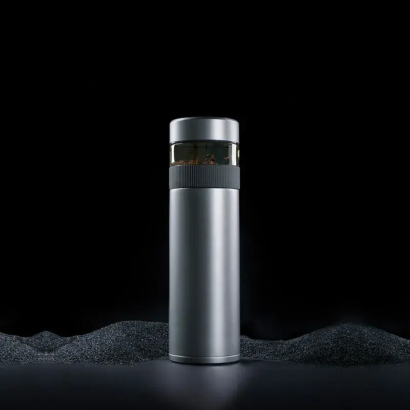 Заварочный термос из титана Fun Home Funjia Titanium Smart Cup 520ml FJ-TA003 Grey - фото 2