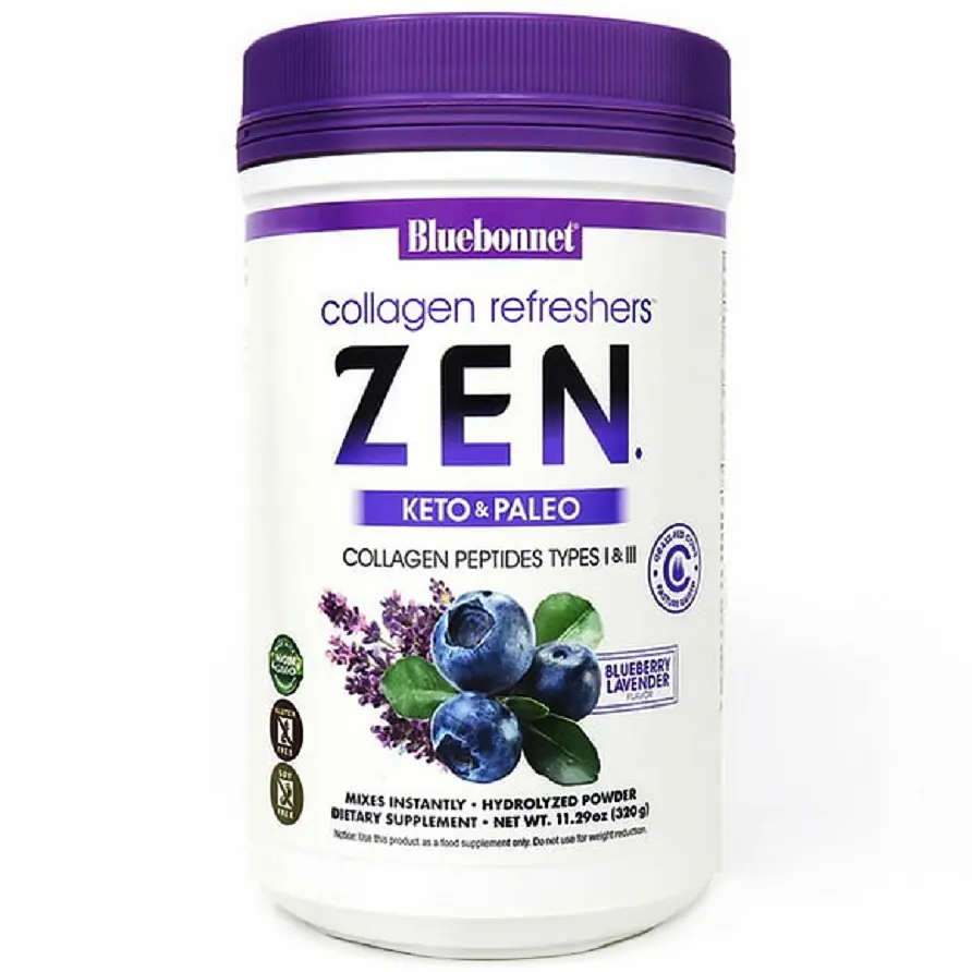 Колаген Спокій і гармонія Bluebonnet Nutrition Collagen Refreshers Zen Type I & III смак чорниця-лаванда 320 г - фото 2