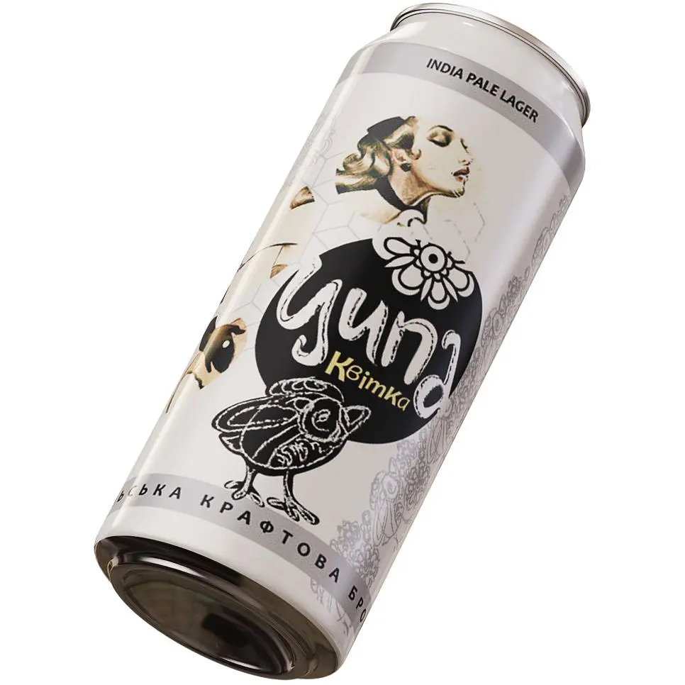 Пиво Ципа Цветок светлое нефильтрованное 5.5% 0.5 л ж/б - фото 6