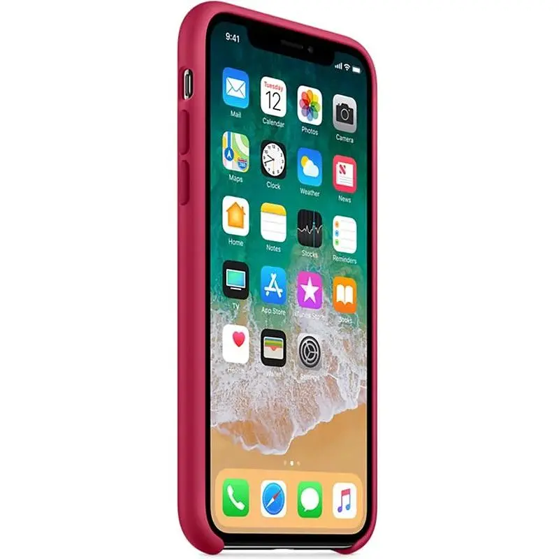 Чохол-накладка Toto Silicone Case Apple iPhone XS Max Rose Red - фото 3