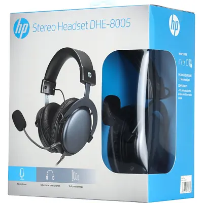 Наушники HP DHE-8005 Gaming Red LED Black (DHE-8005) - фото 6