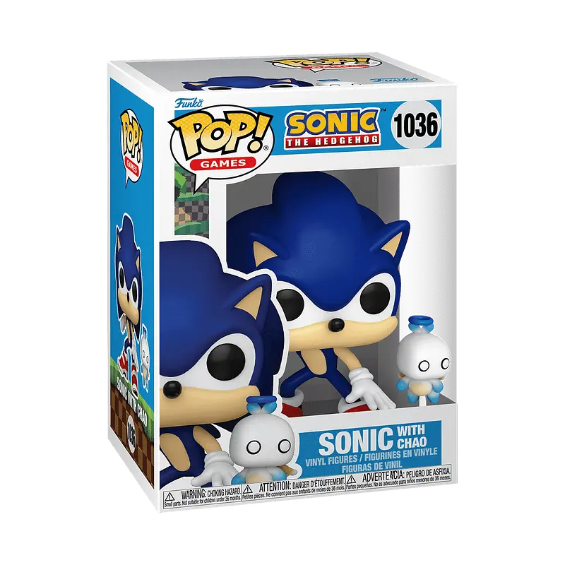Фигурка Funko Pop Еж Соник и Чао Sonic the Hedgehog Sonic with Chao 10 см SH SC 1036 - фото 3
