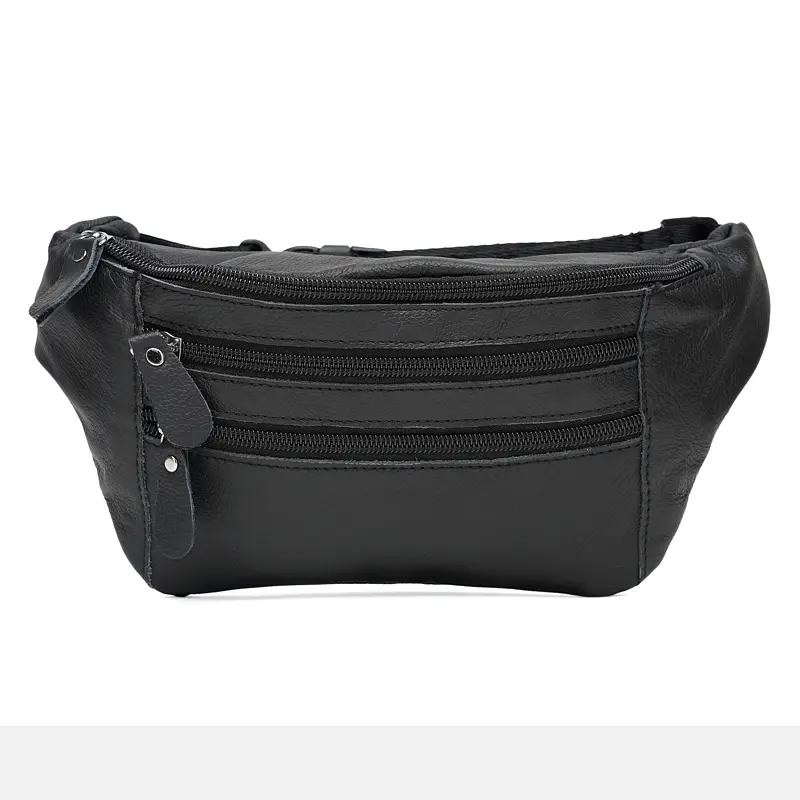 Чоловіча сумка Borsa Leather K102-black 30х13х1 см Чорний