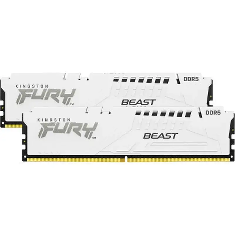 Модуль пам'яті для комп'ютера DDR5 64GB (2x32GB) 6000 MHz Beast White Kingston Fury (ex.HyperX) (KF560C36BWEK2-64) - фото 4