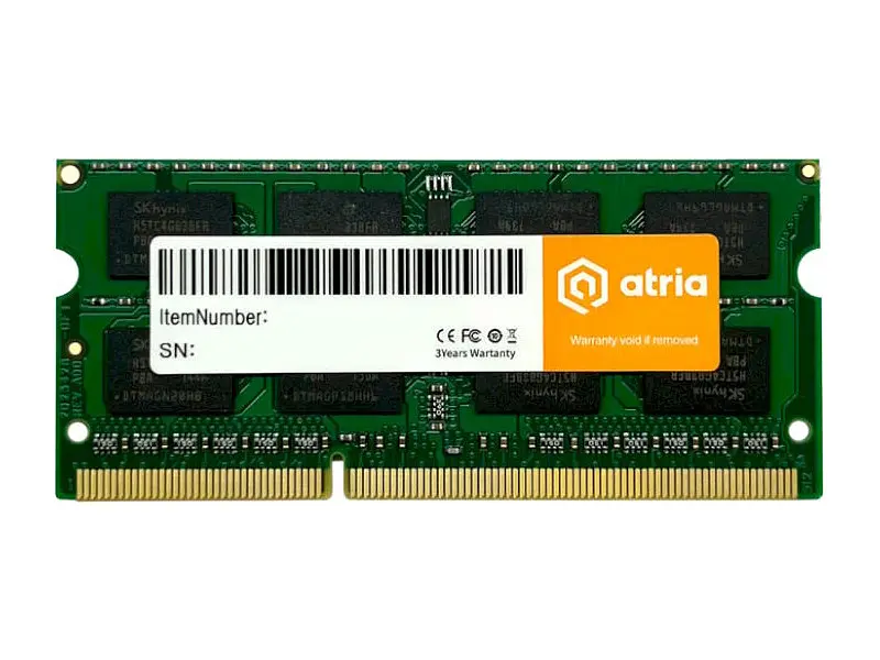 Пам'ять для ноутбуків ATRIA 8 GB SO-DIMM DDR3 1600 MHz (UAT31600CL11SLK1/8)