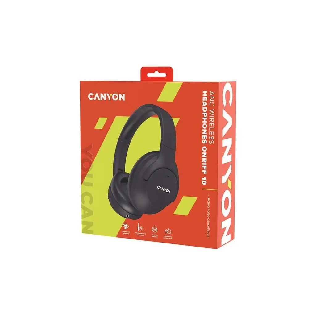 Навушники Canyon OnRiff 10 ANC Bluetooth Black (CNS-CBTHS10BK) - фото 6