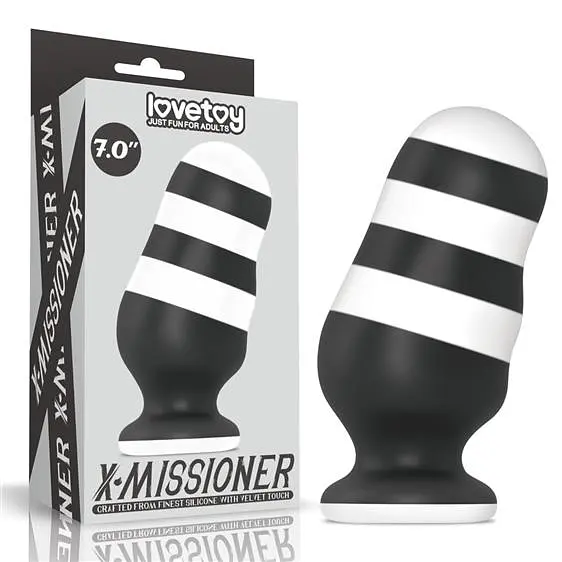 Анальна пробка X-Missioner Butt Plug білого кольору