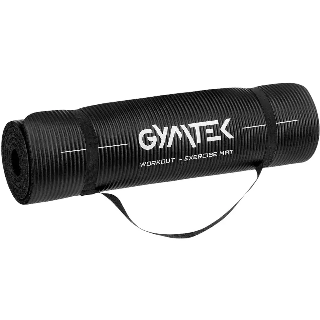Коврик для йоги и фитнеса Gymtek NBR 1 см черный - фото 7