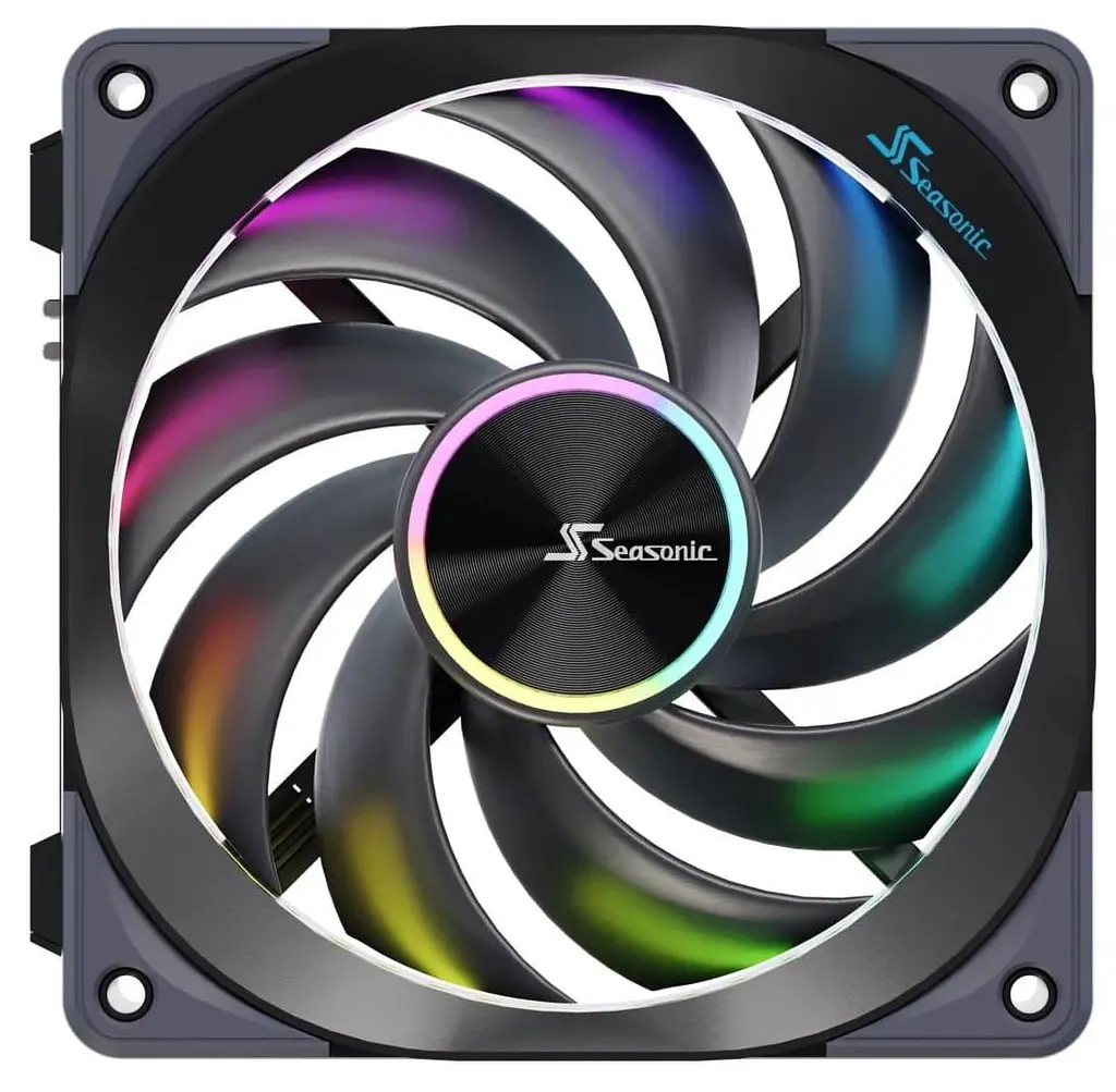 Комплект вентиляторів Seasonic MagFlow ARGB 120 3 in 1 (MAGFLOW-ARGB-3) Black - фото 7