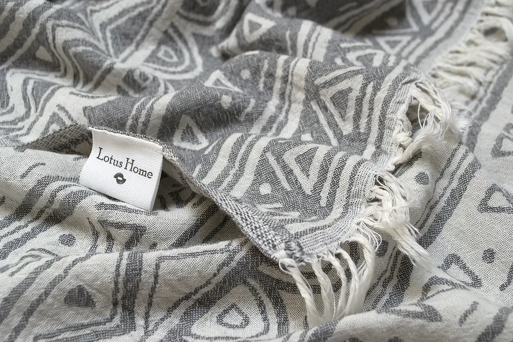 Покрывало Lotus Home - Lassi antrasite антрацит 190x225 - фото 4