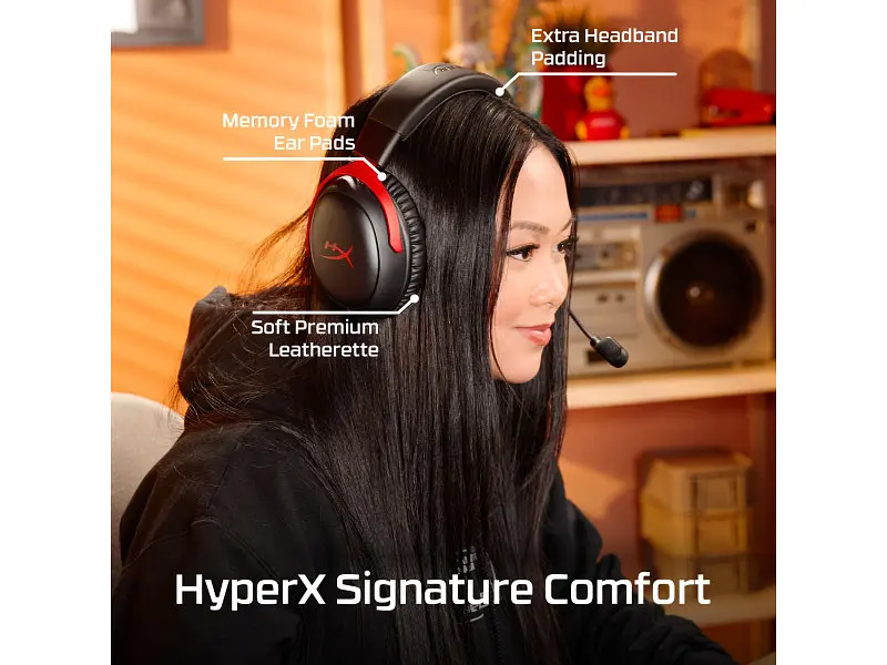 Навушники з мікрофоном HyperX Cloud III S Black Red (A59Z0AA) - фото 6