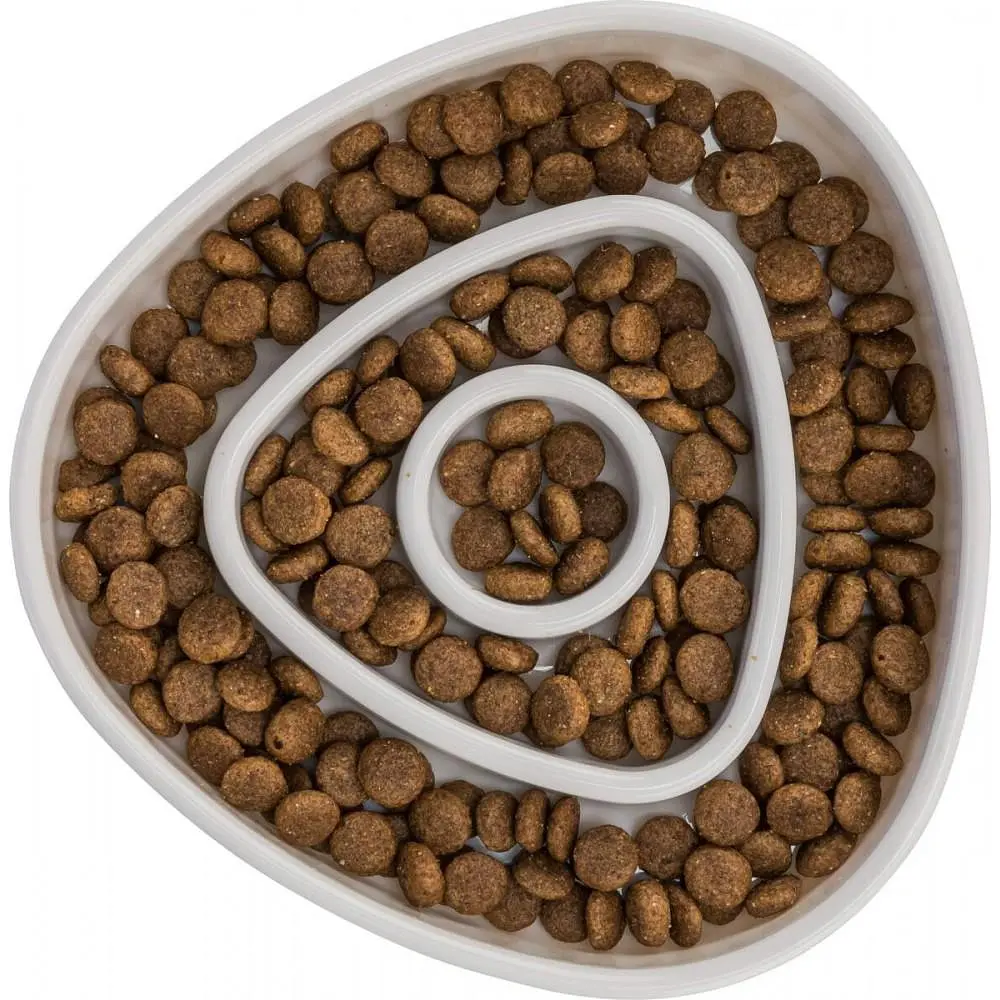 Миска Trixie Медленное кормление для кошек, 15х15 см, 350 мл (серая) - фото 5