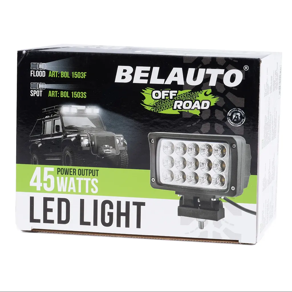 Світлодіодна додаткова LED фара Belauto Flood Алюмінієвий корпус (BOL1503F) - фото 3