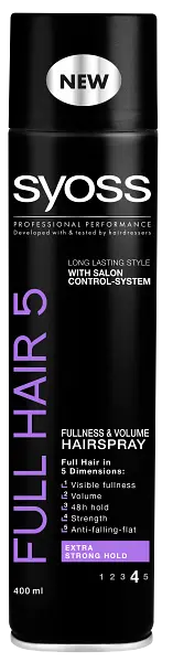 Лак для укладки волосся Syoss Full Hair фіксація 5, 400 мл - фото 2