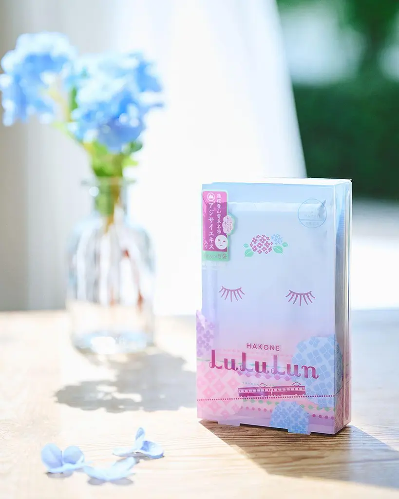 LULULUN Face Mask Hakone Hydrangea інтенсивно зволожуюча маска з екстрактом гортензії, 1 шт х 5 уп - фото 3