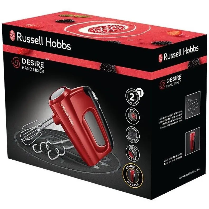 Миксер Russell Hobbs Desire 350 Вт красно-черный (24670-56) - фото 2