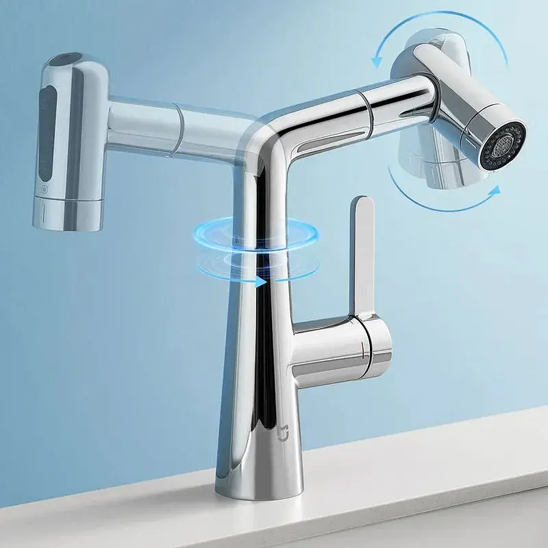 Змішувач для умивальника MiJia Pull-out Basin Faucet S1 (MJCLSMPLT01DB) [169362] - фото 8