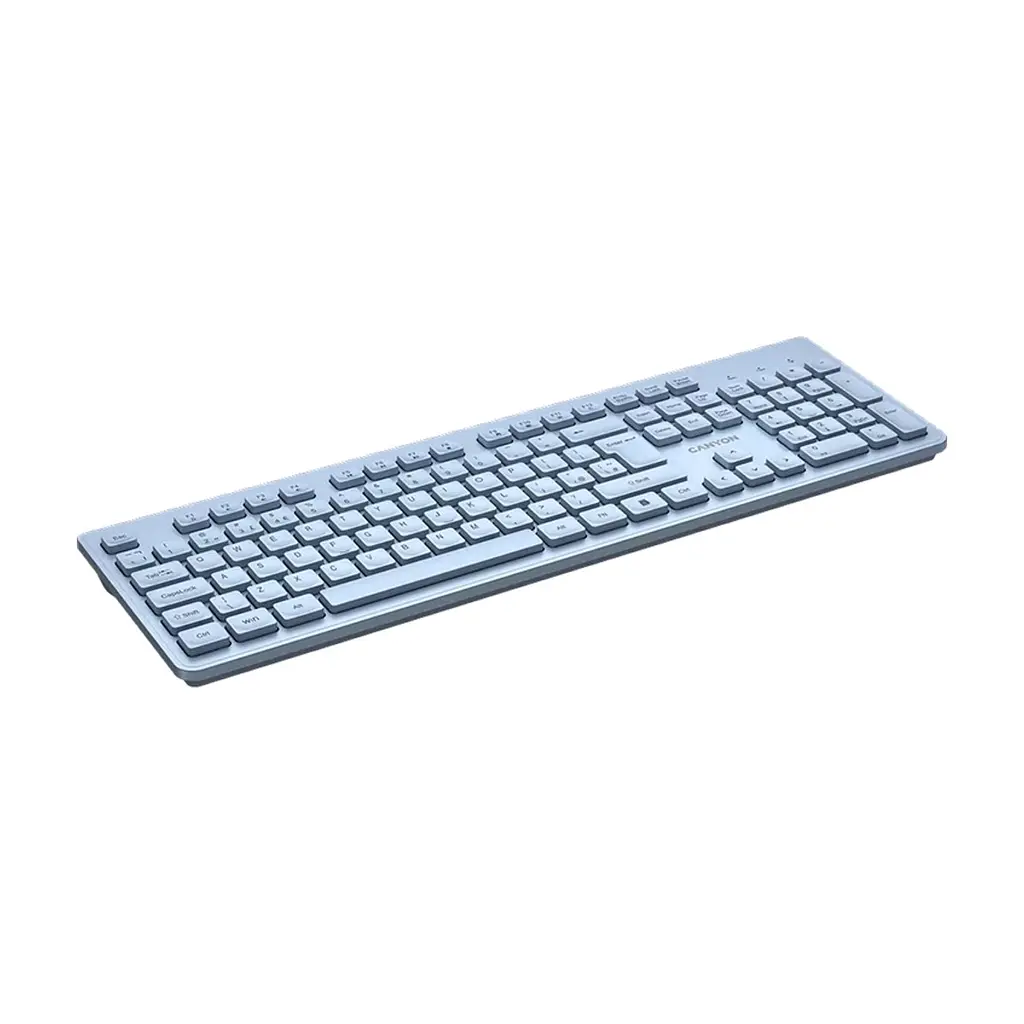Клавіатура Canyon HKB-W01 Silent Wireless UA Blue (CNS-HKBW01BL) - фото 4