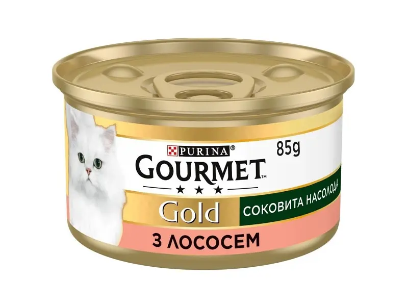 Консерви для котів Purina Gourmet Gold Соковита насолода з лососем 85 г (8445290823373) - фото 3