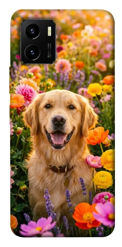 TPU чохол Demsky Flowery labrador для Vivo Y15s