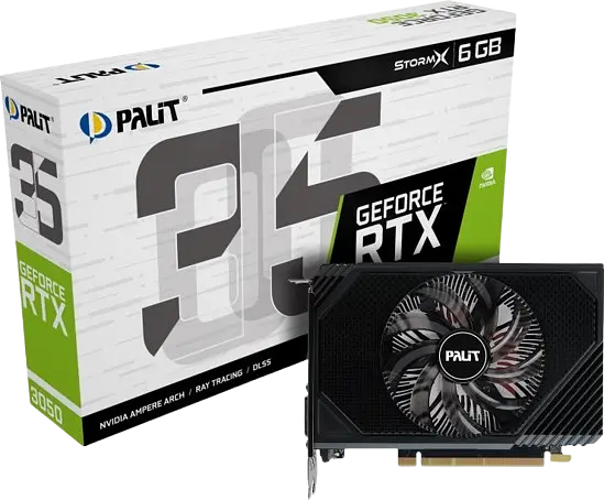 Відеокарта GeForce RTX 3050 6GB Palit StormX (NE63050018JE-1072F) - фото 3