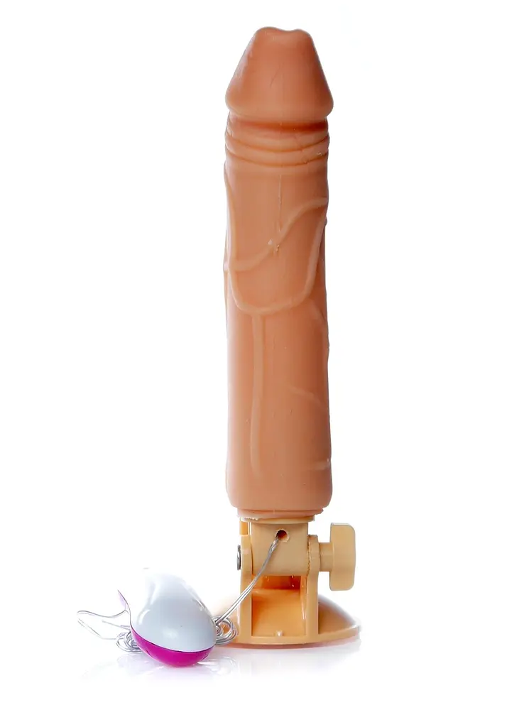Вібратор на присосці B - Series EasyLove Boss Mr. Perfect Vibration 24.5 см тілесний - фото 5