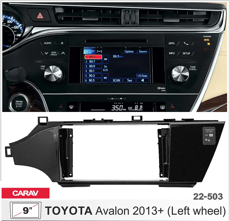 Переходная рамка Toyota Avalon Carav 22-503 - фото 5