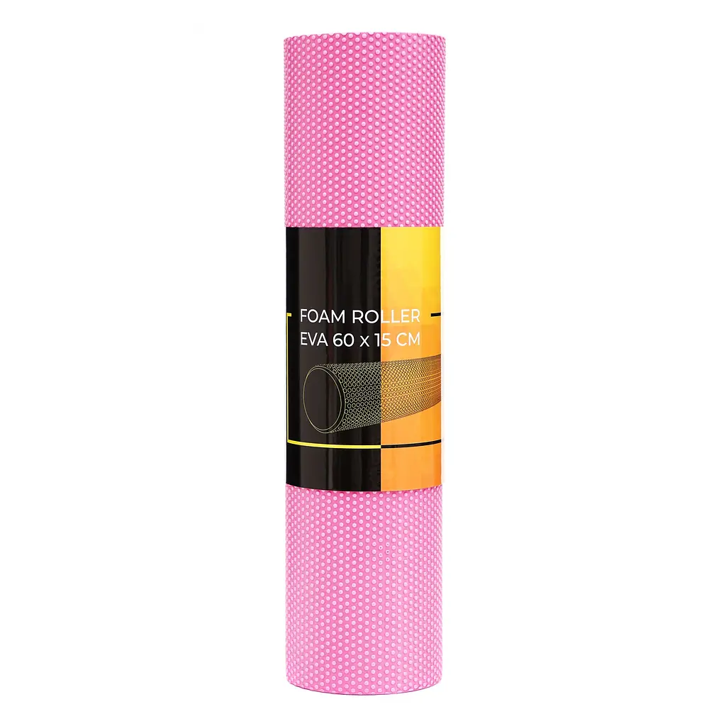 Масажний ролик Cornix EVA+ 60 x 15 см (валик, ролер) XR-0308 Pink - фото 4