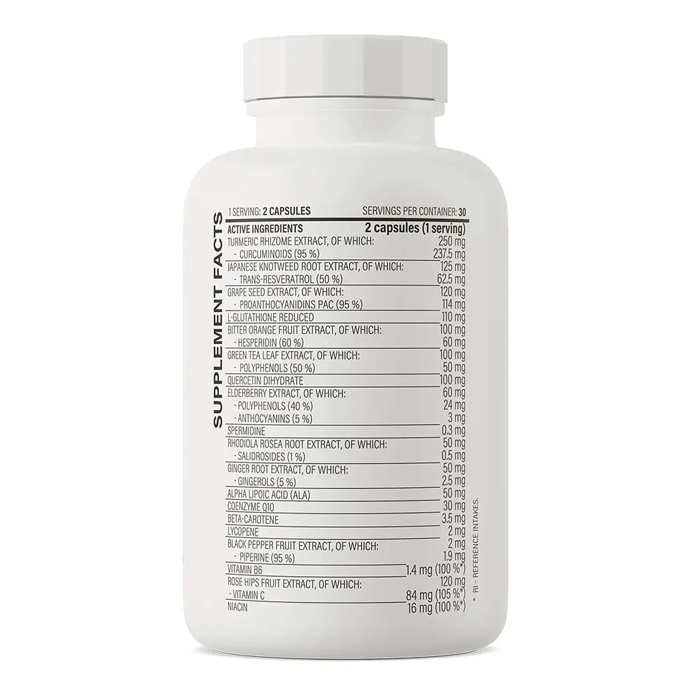 Натуральна добавка OstroVit 17 Antioxidants 60 капсул - фото 3