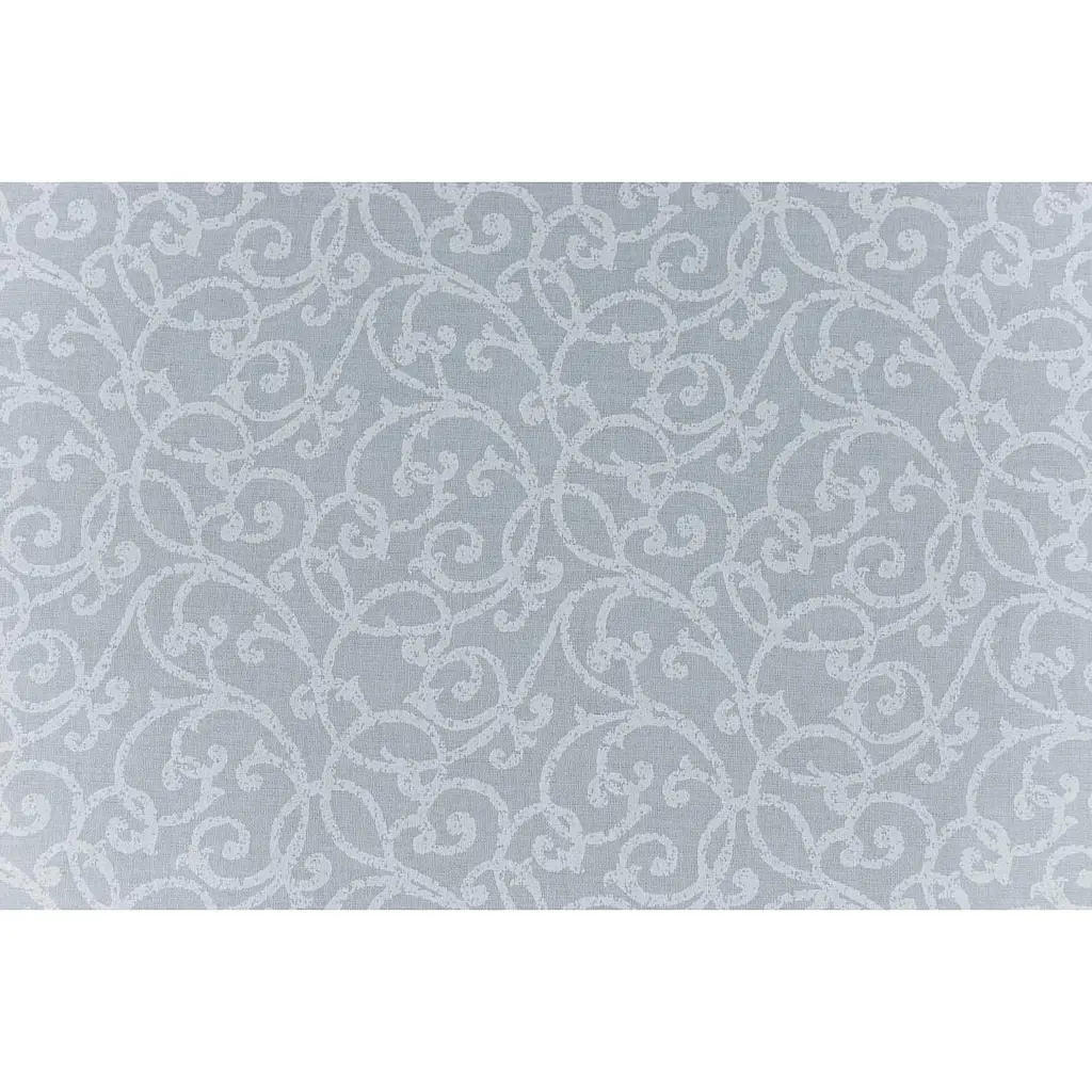 Скатертина Прованс Simfoni Айс Вензель кругла D-180 см сіра (33850) - фото 3