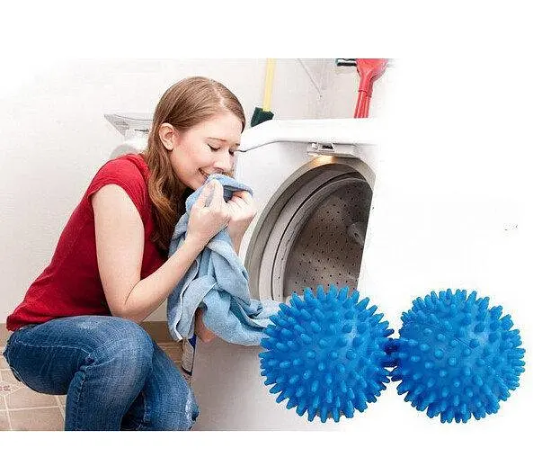 Кульки для прання білизни, пуховиків у пральній машині Dryer Balls 2 м'ячик у наборі - фото 4