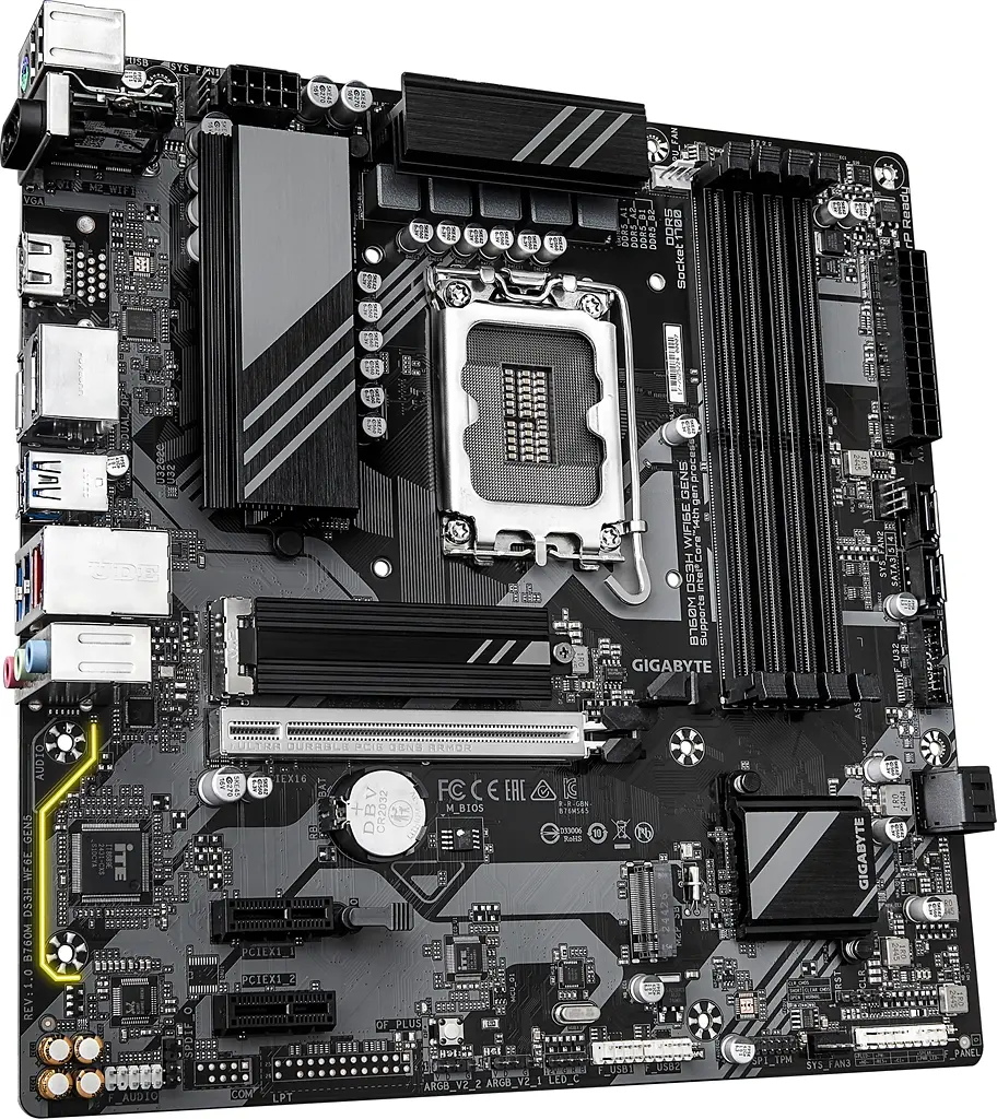Материнська плата Gigabyte B760M DS3H WiFi6E Gen5 Socket 1700 - фото 3