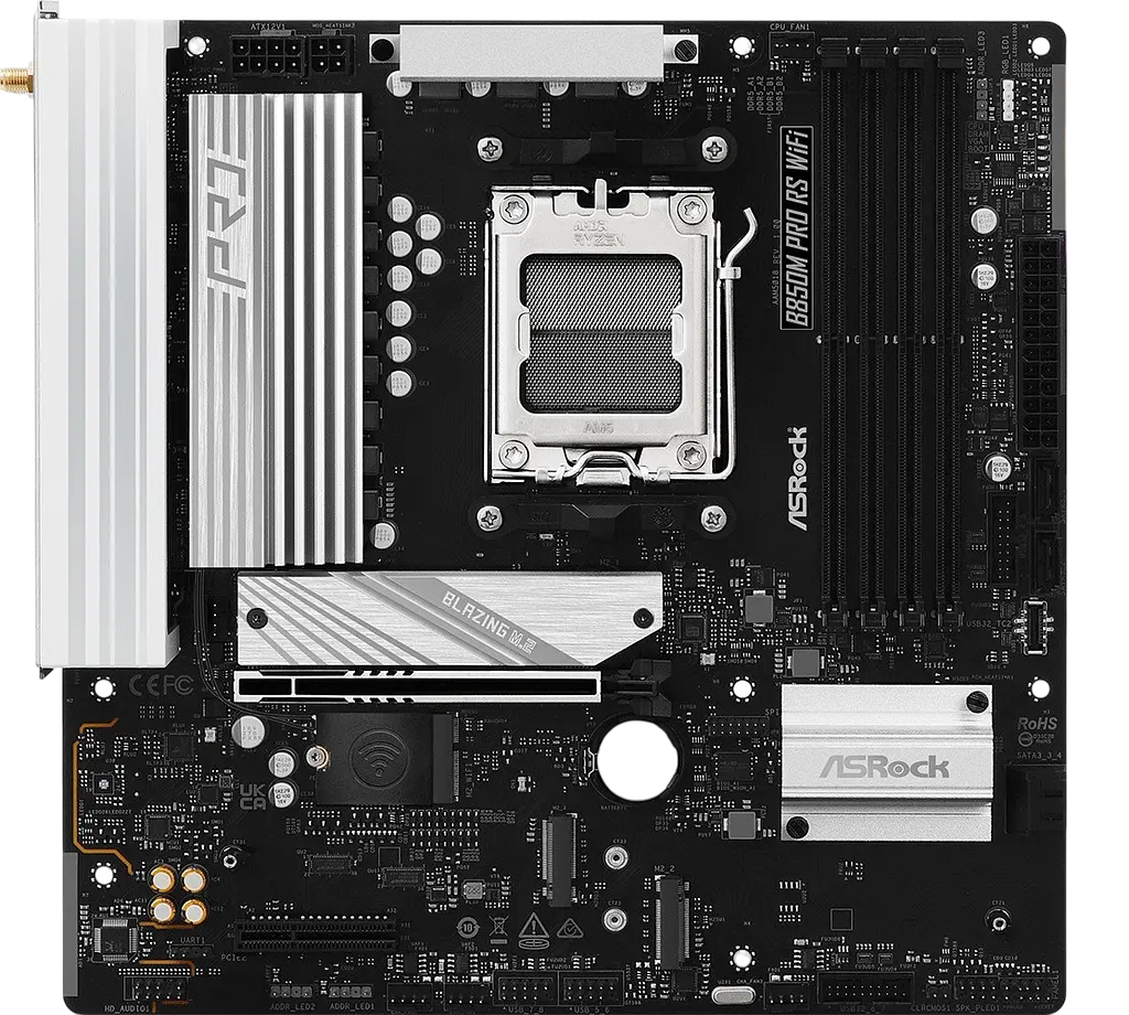Материнська плата ASRock B850M PRO RS WIFI Socket AM5 - фото 2