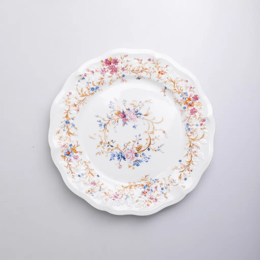 Столовий фарфоровий сервіз Vintage 32 предмети на 6 персон Yiwu ALS-32PCS - фото 6