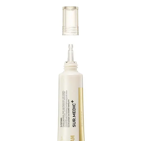 Пептидний крем для повік із частинками золота Sur.Medic+ Perfection 100tm All In One Facial Eye Cream 35 мл - фото 3