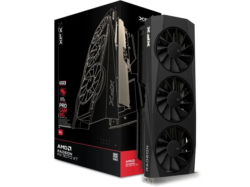 Відеокарта XFX Quicksilver AMD Radeon RX 9070XT Gaming Edition (RX-97TQICKB9) - фото 5