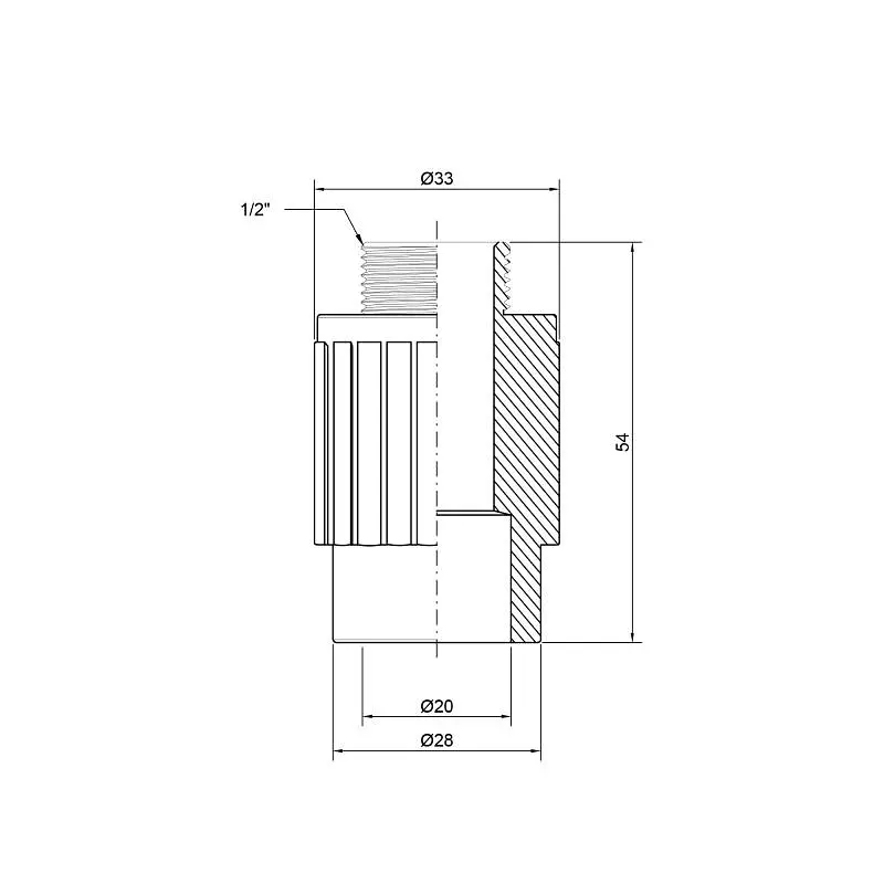 Муфта PPR Thermo Alliance 20х1/2" ЗР DSB3015