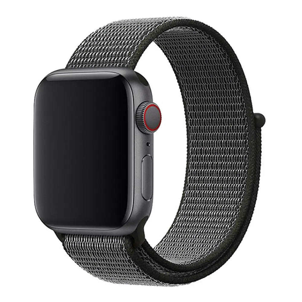 Ремінець Universal Nylon Apple Watch 41/Watch 40/Watch 38mm Dark Olive (37188_3610631)