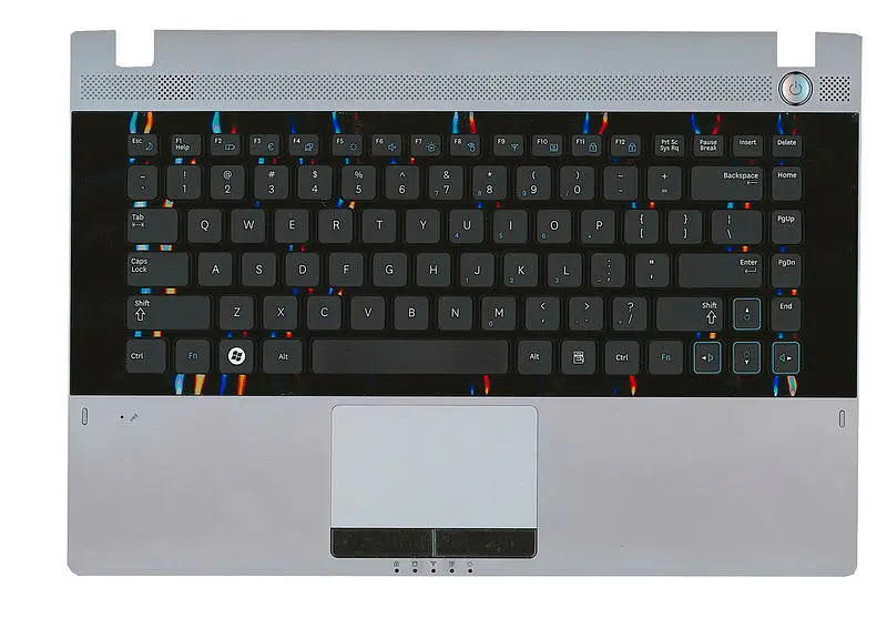 Клавіатура для ноутбука Samsung (RC410) Black, (Black-Gray TopCase) - фото 2