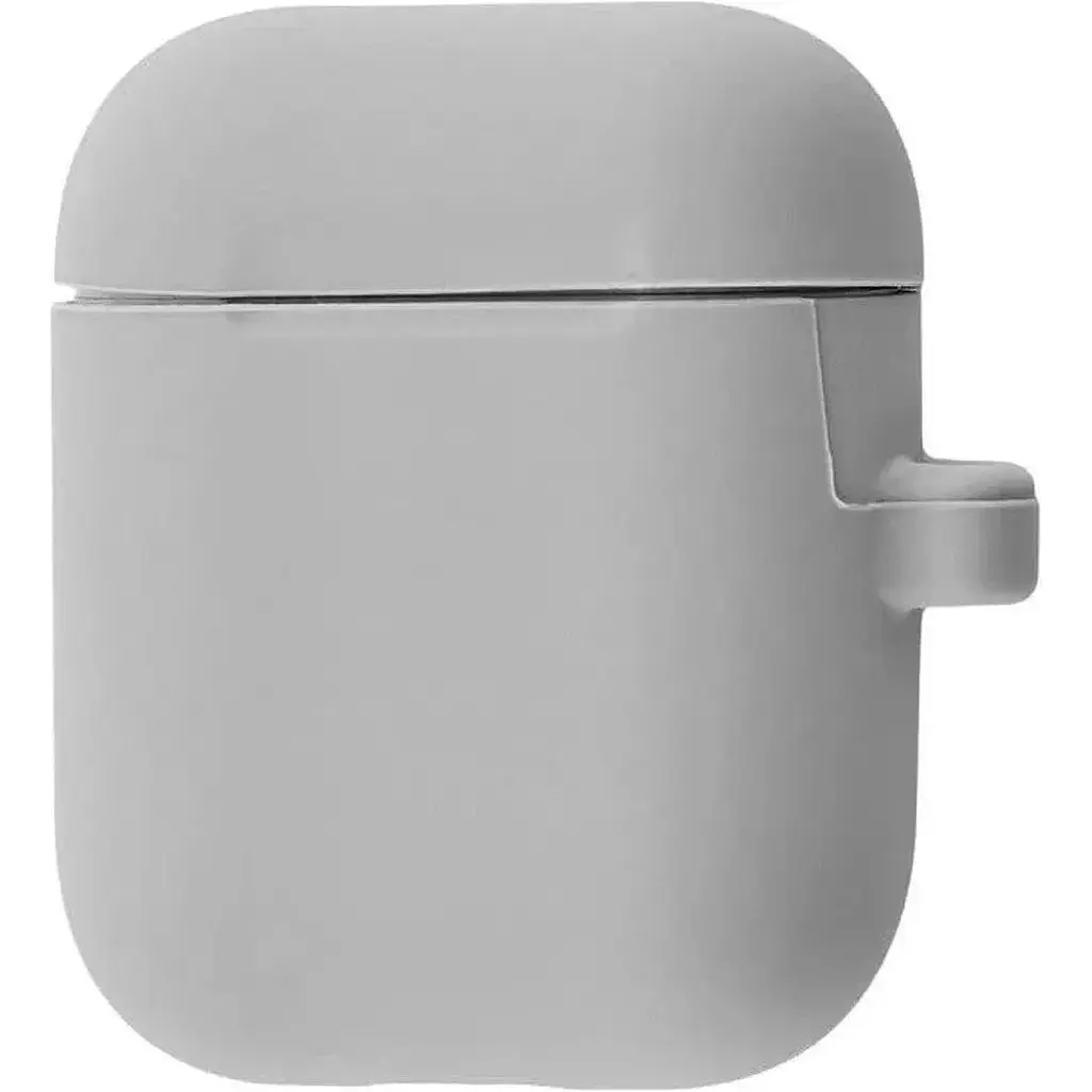 Чохол Silicone Case + Carabine для AirPods Gray [34660] - фото 2