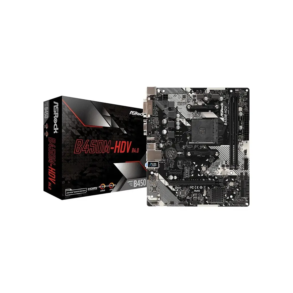 Материнська плата ASRock B450M-HDV R4.0 - фото 2