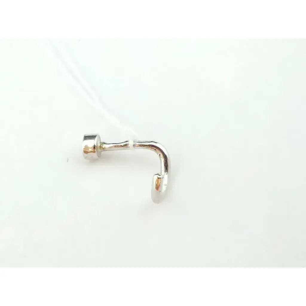 Серебряная серьга-пирсинг в нос Ирий. 6012 - фото 2