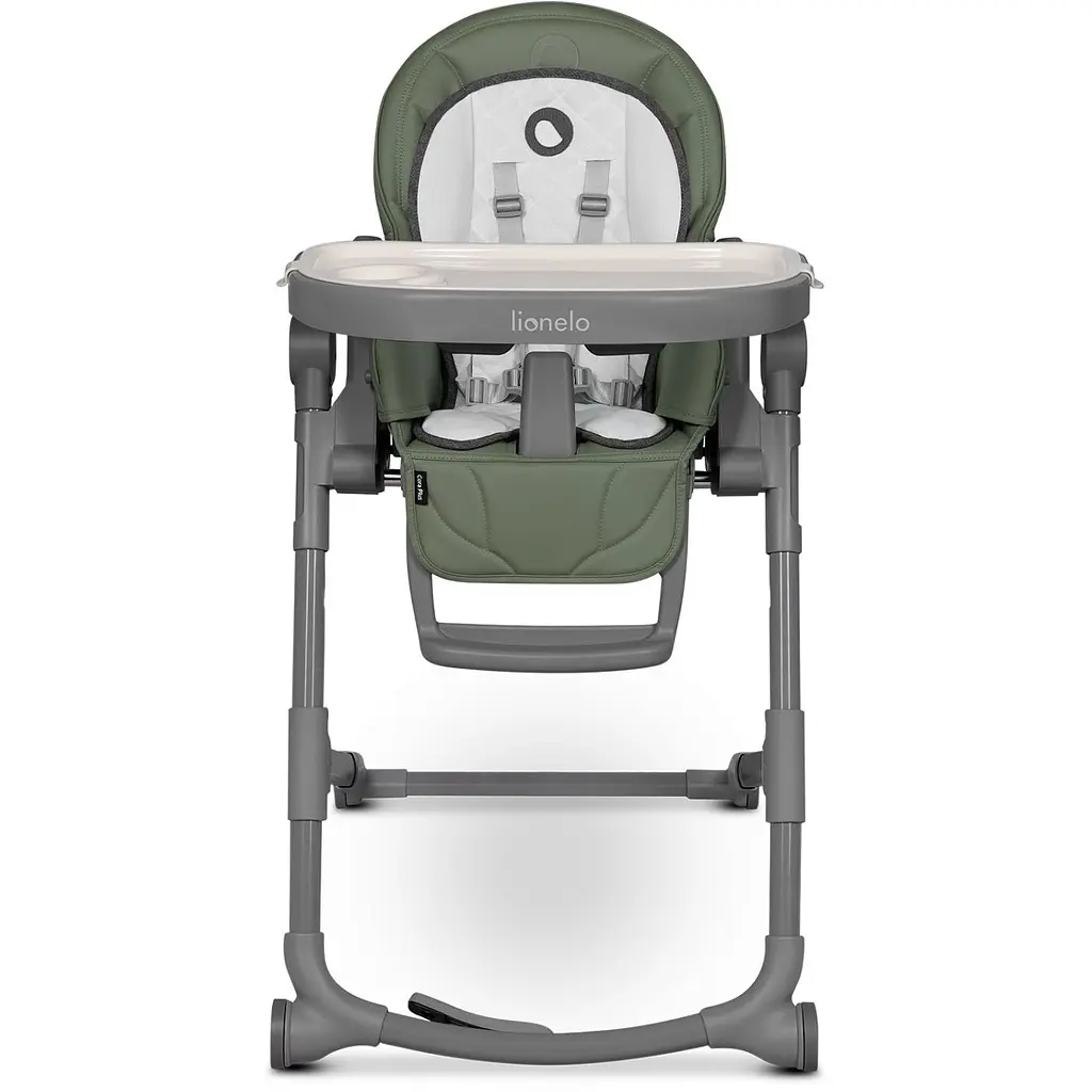 Стільчик для годування Lionelo Cora Plus Green Olive сіро-оливковый (LO-CORA PLUS GREEN OLIVE) - фото 2