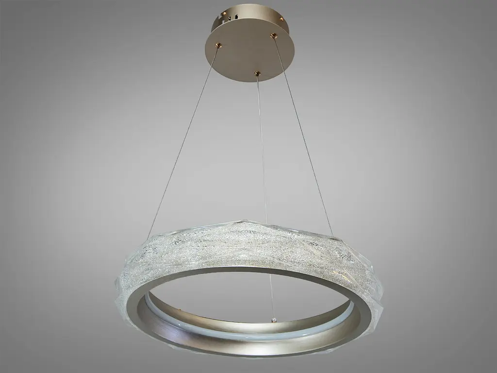 Підвісна світлодіодна люстра Diasha 583-400G для кухні, спальні та передпокою, 52 W, пульт, 40 см, 10-16 m2 - фото 6