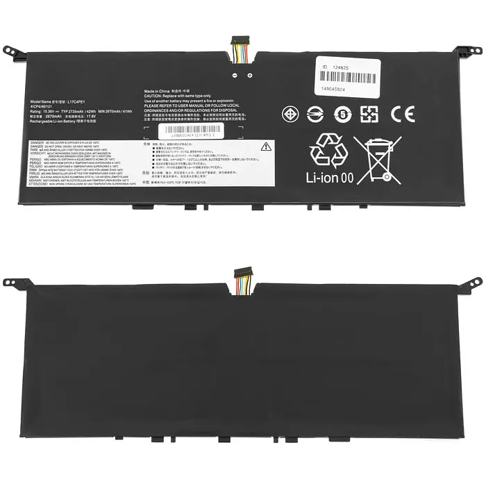 Батарея для ноутбука Lenovo L17C4PE1 (Yoga S730-13IWL) 15.36V 2735mAh 42Wh Чорний - фото 2