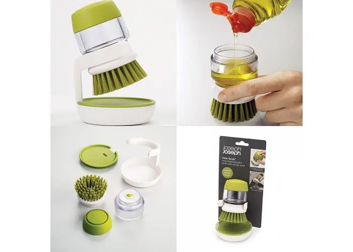 Щітка для миття посуду з дозатором для миючого засобу Soap Brush - фото 5
