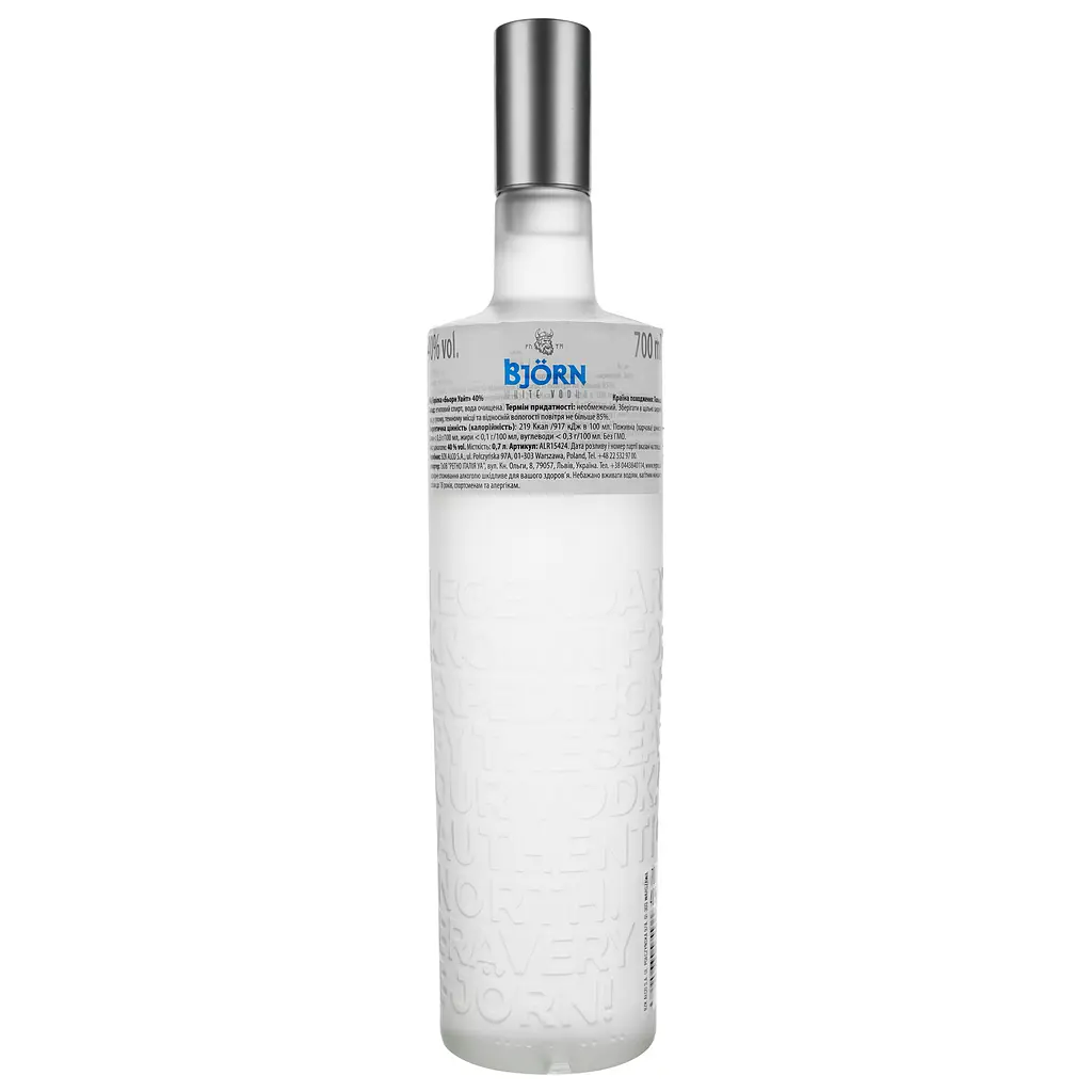 Водка Bjorn White, 40 %, 0,7 л (ALR15424) - фото 2